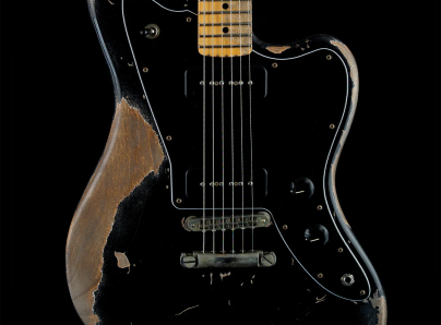 black guitar